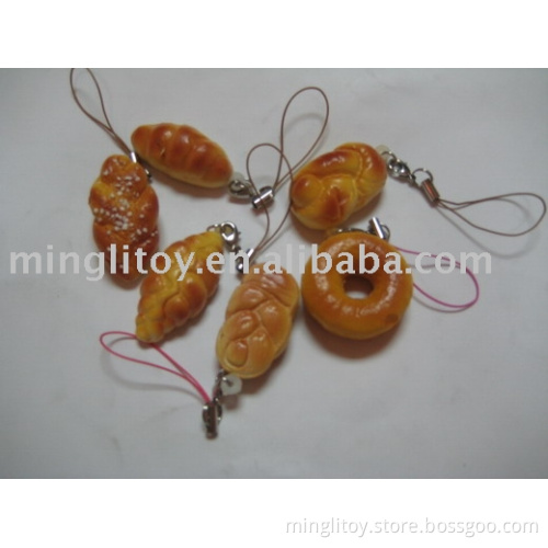 PU food keychain